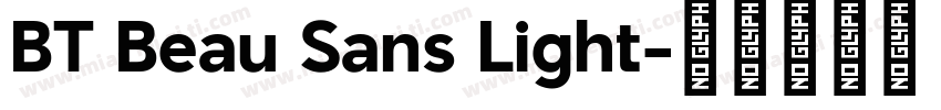 BT Beau Sans Light字体转换